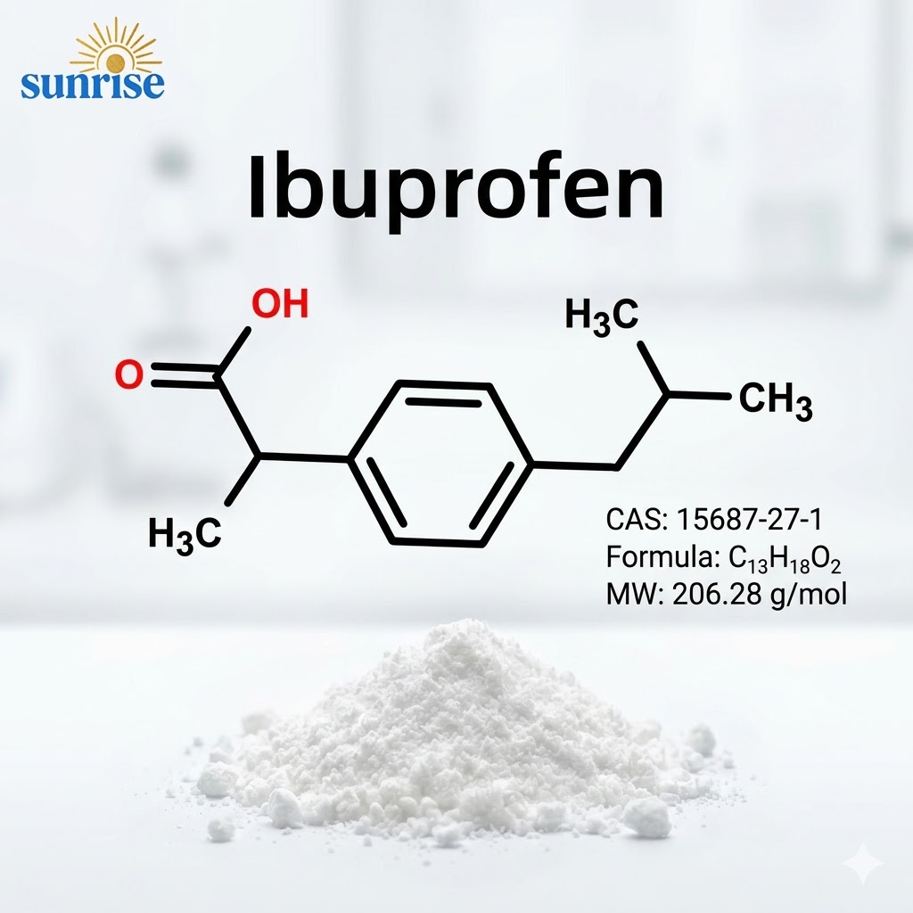 Ibuprofen API CAS 15687-27-1 | High Purity ≥99.5% USP/EP Standard